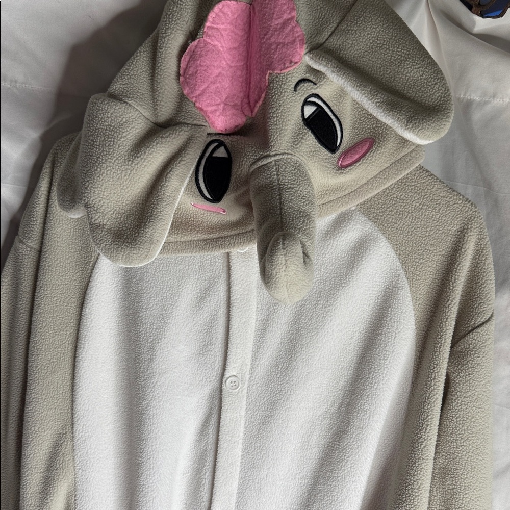 Elephant Hooded Onesie Costume